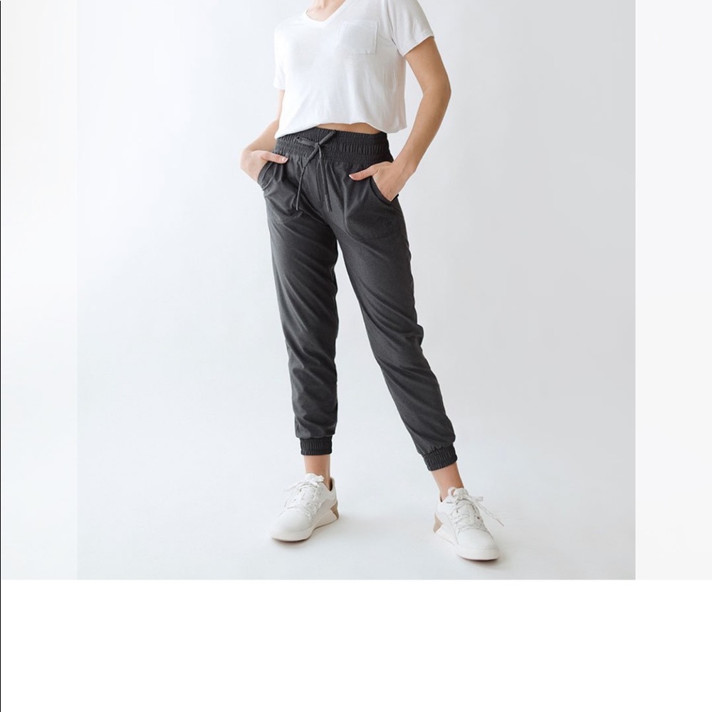 Albion Fit Heather Charcoal Destination Joggers